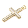 Brass Micro Pave Cubic Zirconia Pendants KK-I712-52G-02-2