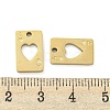 Ion Plating(IP) 316L Surgical Stainless Steel Charms STAS-K280-04G-3