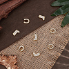 8Pcs 2 Styles Brass Micro Pave Cubic Zirconia Beads KK-BBC0024-70-4