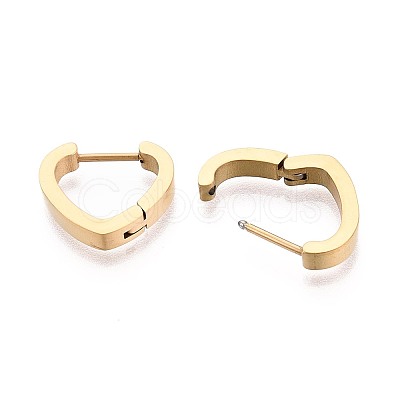 304 Stainless Steel Hoop Earrings STAS-T074-45G-1