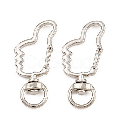Zinc Alloy Swivel Clasps AL-CBAC079-08P-1