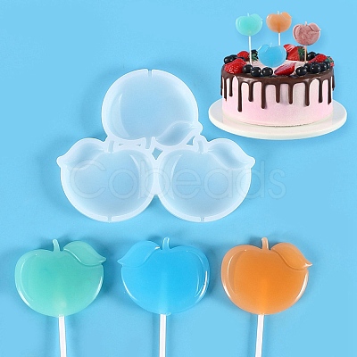 Apple Shape Food Grade Silicone Lollipop Molds LS-DIY-D069-01-1