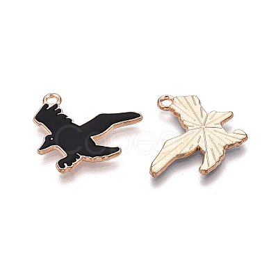 Halloween Theme Alloy Enamel Pendants PALLOY-N176-47-RS-1