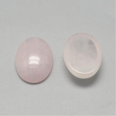 Natural Rose Quartz Cabochons G-R415-14x10-48-1