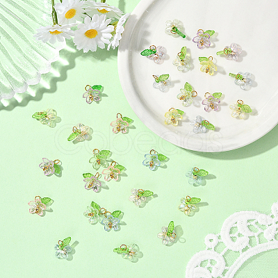 100Pcs Plastic & Acrylic Pendants FIND-SC0019-77-1
