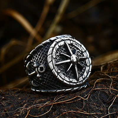 304 Stainless Steel Finger Rings for Men FS-WG78993-09-1