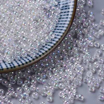 Eco-Friendly Transparent Acrylic Beads X-PL730-2-1