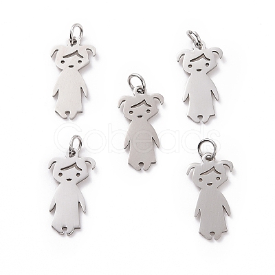 Non-Tarnish 201 Stainless Steel Pendants STAS-S105-LA415-1-1