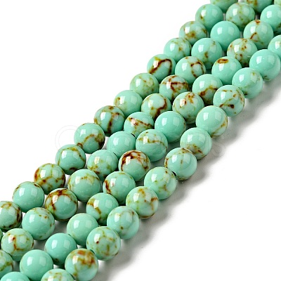 Synthetic Turquoise Beads Strands LS-TURQ-H038-6mm-XXS10-1