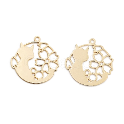 Long-Lasting Plated Brass Pendants KK-K336-48KCG-1