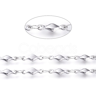 Tarnish Resistant 304 Stainless Steel Link Chains CHS-G014-18P-1