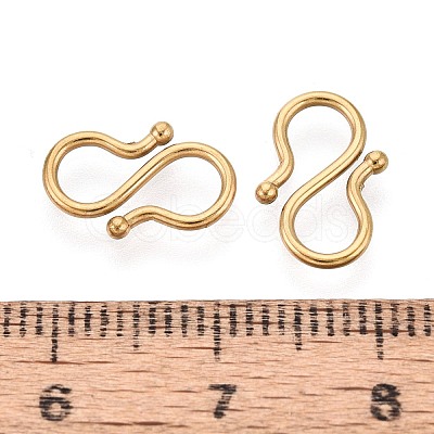 304 Stainless Steel S-Hook Clasps STAS-N125-23A-G-1