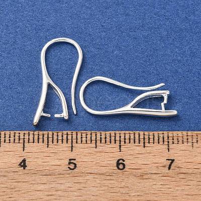 Brass Earring Hooks KK-G604-05S-1
