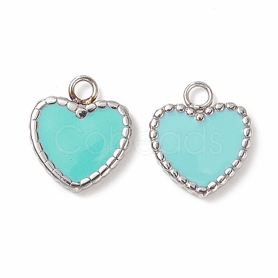 304 Stainless Steel Enamel Charms STAS-H446-150D-1