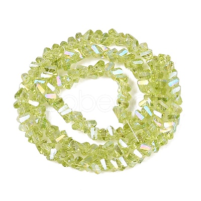 Electroplate Transparent Glass Beads Strands LS-EGLA-Q139-01A-A17-1