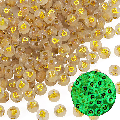 50G Luminous Transparent Acrylic Beads OACR-TAD0001-01P-1