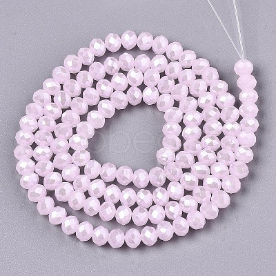 Electroplate Glass Beads Strands EGLA-A034-J3mm-A03-1
