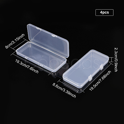 Transparent Plastic Bead Containers CON-WH0073-72-1