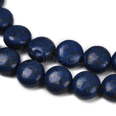Synthetic Howlite Imitation Lapis Lazuli Beads G-S393-12A-12mm-1