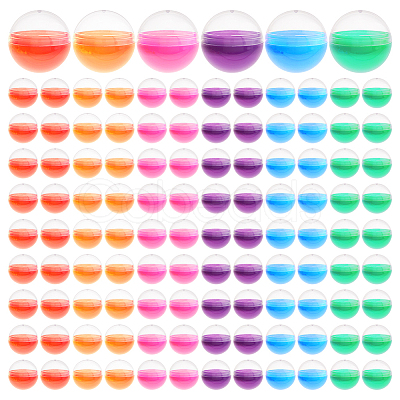 Plastic Round Vending Machine Egg Capsules LS-AJEW-WH0609-530B-1