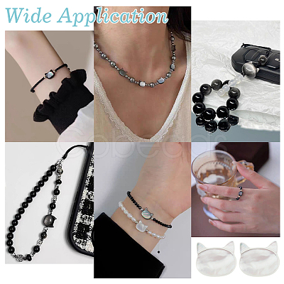 10Pcs Natural White Shell Beads SHEL-PH0001-71-1
