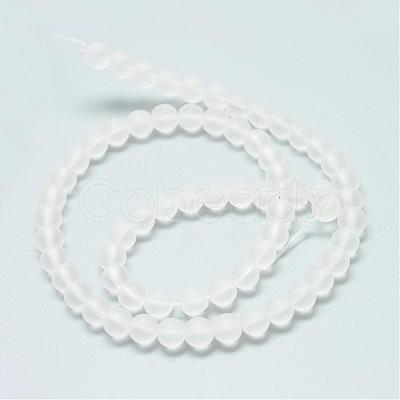 Synthetic Quartz Crystal Bead Strands G-R345-6mm-39-1