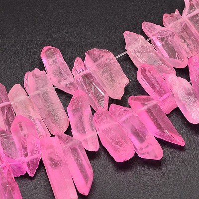 Natural Quartz Crystal Beads Strands G-A142-06A-1
