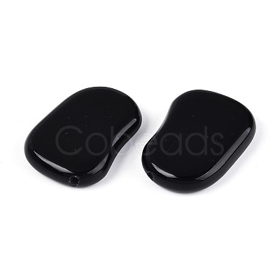 Natural Black Stone Beads G-N360-10A-01-1