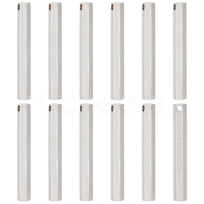 12Pcs Stainless Steel Pendants STAS-BC0003-70-1