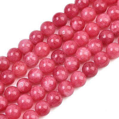Dyed Natural White Jade Beads Strands GG-CBAD029-A10-8mm-1
