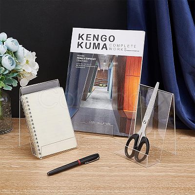 Acrylic Book Displays Stand ODIS-WH0009-01-1