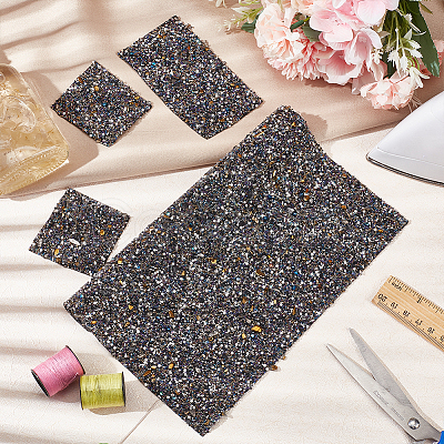 Hotfix Rhinestone Sheet RESI-WH0035-24B-1