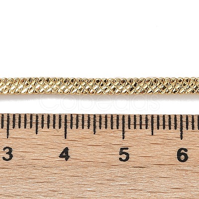 Brass Flat Snake Chain Necklace NJEW-R260-01G-1
