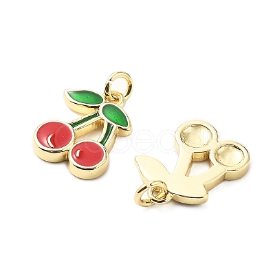 Brass Enamel Charms KK-L237-029G-02-1