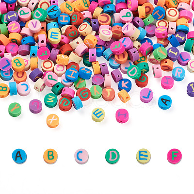 300Pcs Handmade Polymer Clay Colours Beads CLAY-CD0001-04-1