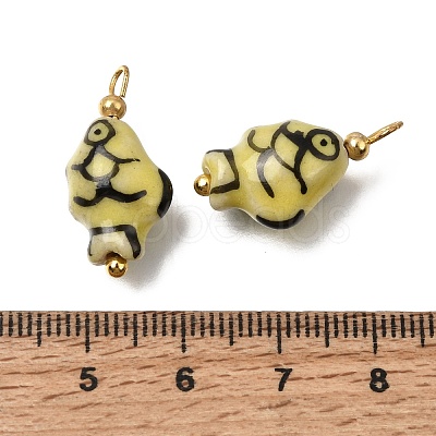 Handmade Porcelain Pendants PR-CBA0027-06G-1