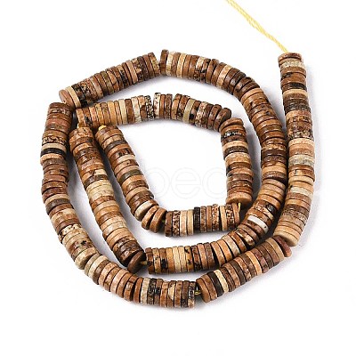 Natural Picture Jasper Beads Strands G-T142-6mm-09-1
