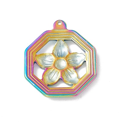 Ion Plating(IP) 304 Stainless Steel Pendants STAS-C049-09M-1