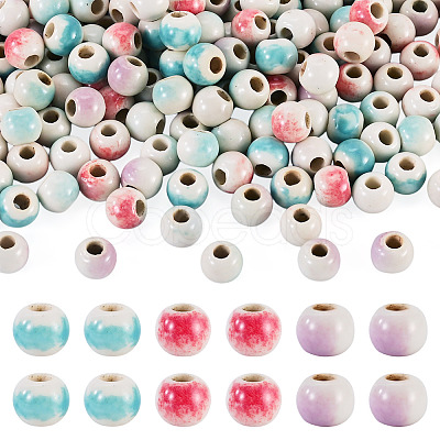 200Pcs Handmade Porcelain Beads PORC-TA0001-60-1