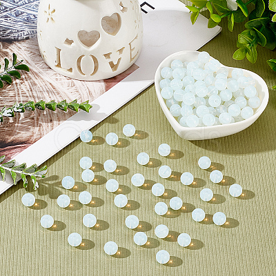 3 Strands Round Opalite Beads Strands GLAA-DC0001-10-1