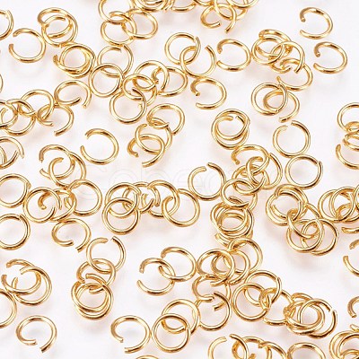 304 Stainless Steel Open Jump Rings X-STAS-F084-30G-1