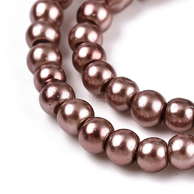 Baking Paint Glass Pearl Bead Strands HY-Q003-3mm-92-1