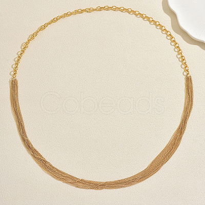 Iron Long Chain Multi-strand Necklaces for Women RD6886-1