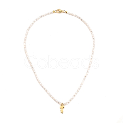 Key Brass Pendant Necklaces NJEW-JN02972-04-1