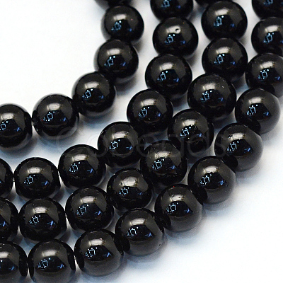 Baking Paint Pearlized Glass Pearl Round Bead Strands HY-Q003-10mm-80-1