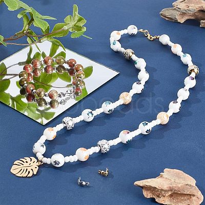 400Pcs 2 Style 304 Stainless Steel Bead Tips STAS-NB0001-16-1