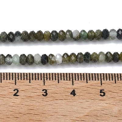 Natural Green Tourmaline Beads Strands G-L651-B05-4x2mm-02-1