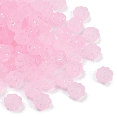 Frosted Transparent Acrylic Beads X1-OACR-P029-03B-05-1