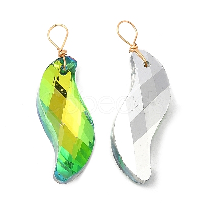 Glass Pendants KK-Q777-11LG-1