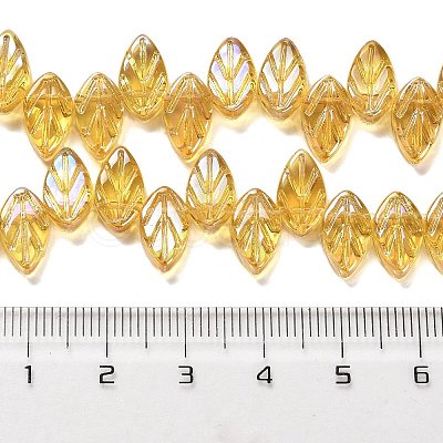 Electroplate Glass Beads Strands EGLA-B004-02A-AB01-1